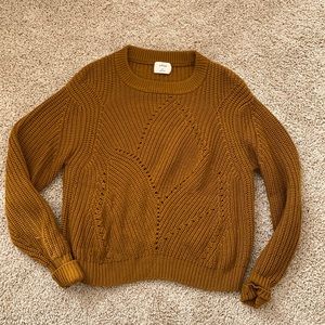 Aritzia Wilfred sweater xs mustard